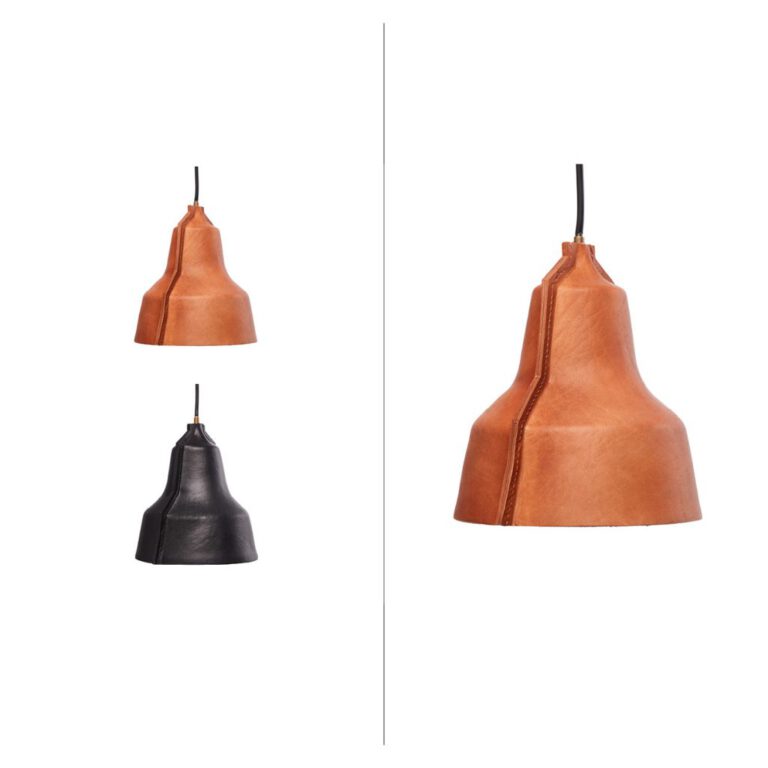 Puik hanglamp Lloyd in 2 kleuren leder te bestellen
