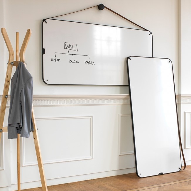 Chameleon Portable whiteboards in maat Xl kunnen zowel horizontaal als verticaal opgehangen worden