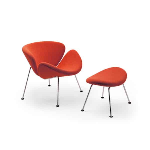 Orange slice design lounge stoel artifort